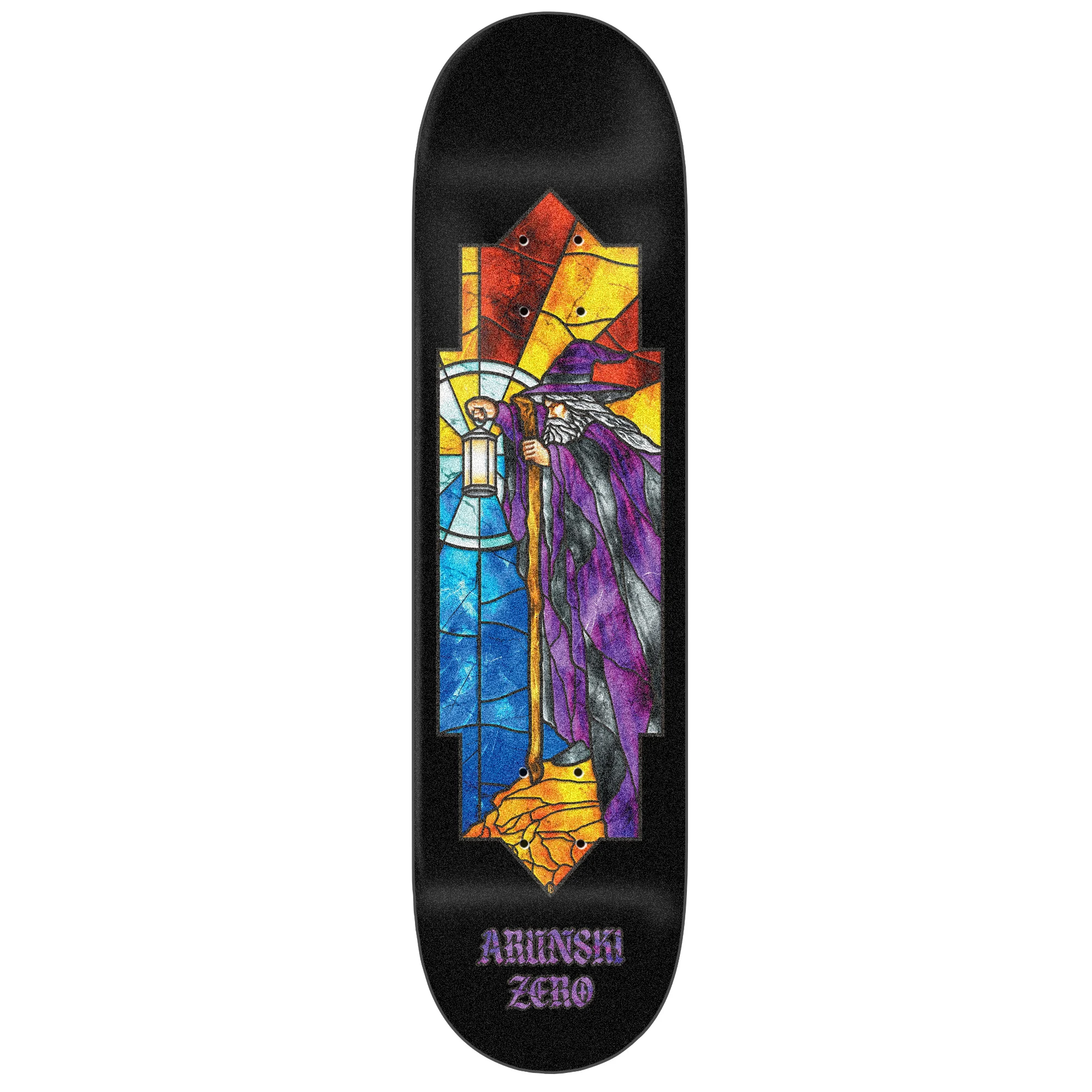 スケボー デッキ ZERO ARUNSKI STAINED GLASS 8.5 ZERO ARUNSKI - STAINED GLASS 8.5 - DREG