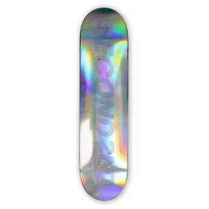 Home 6 Second Holographic foil "2ⁿᵈ Emboss logo Skateboard Deck